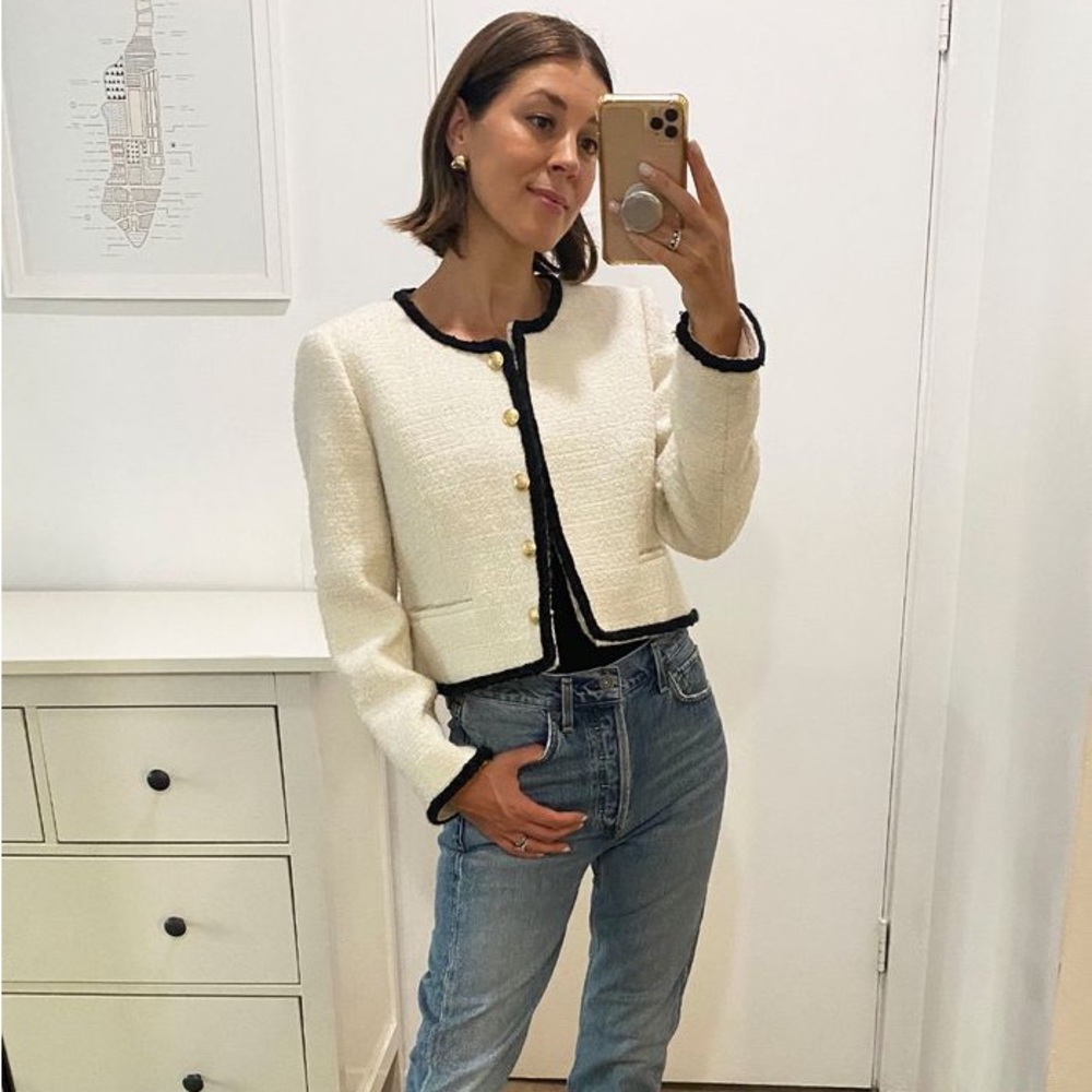 J crew Louisa lady jacket in maritime tweed